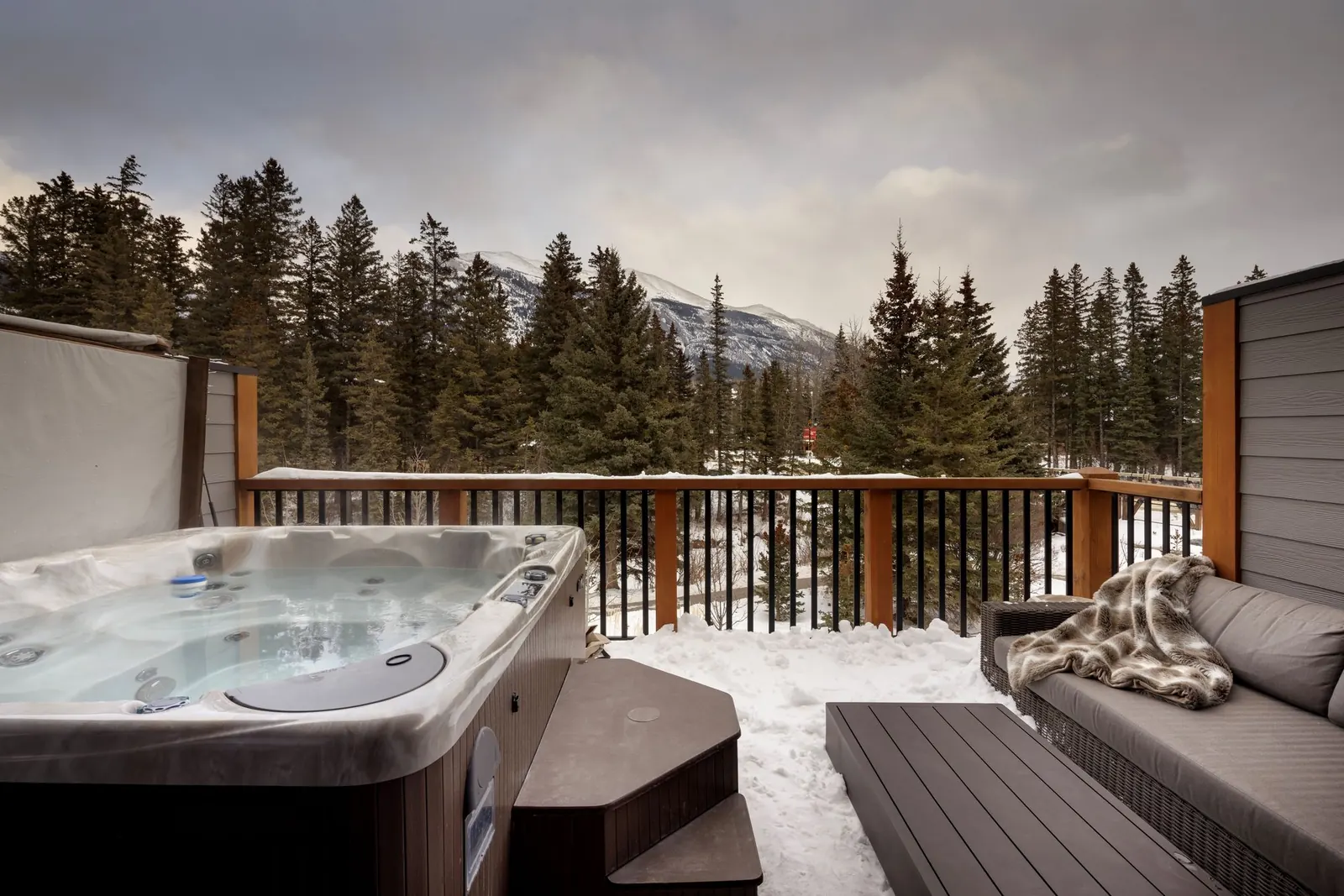 Mountain cabin interior